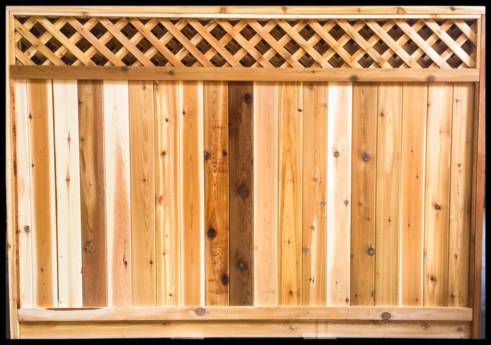 AIM Cedar Works 6x8 Contractor Cedar Fence Panel | The Home Depot Canada