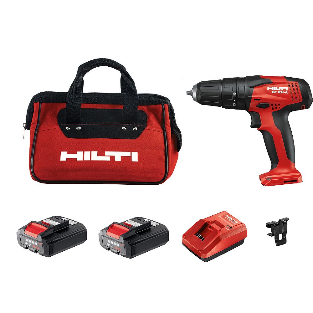 Hilti Sf 2h A Visseuse Perceuse A Percussion 12v Li Ion De 3 8 Po Avec Batteries Charge Home Depot Canada