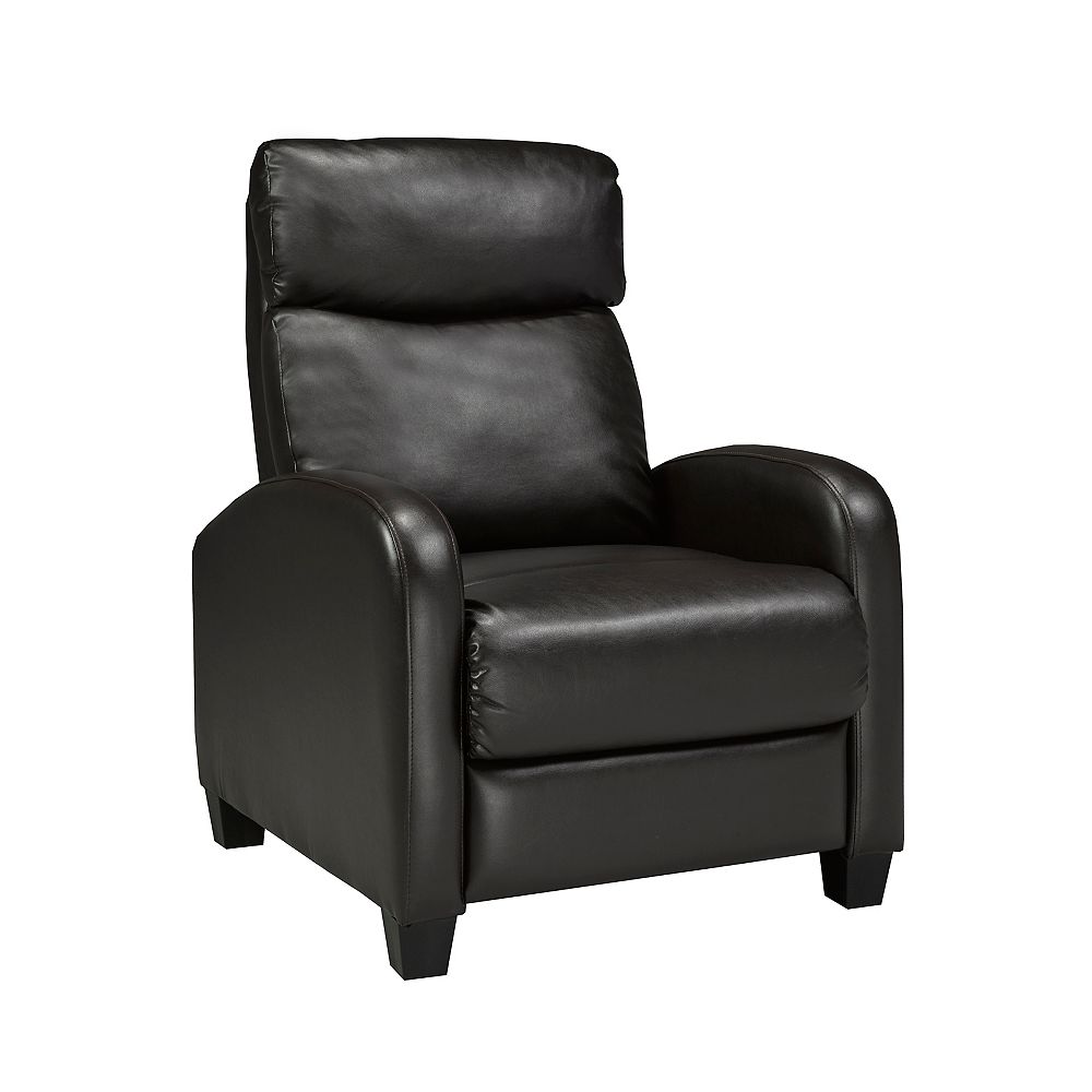 Brassex Inc. Soho Push Back Recliner, Brown The Home Depot Canada