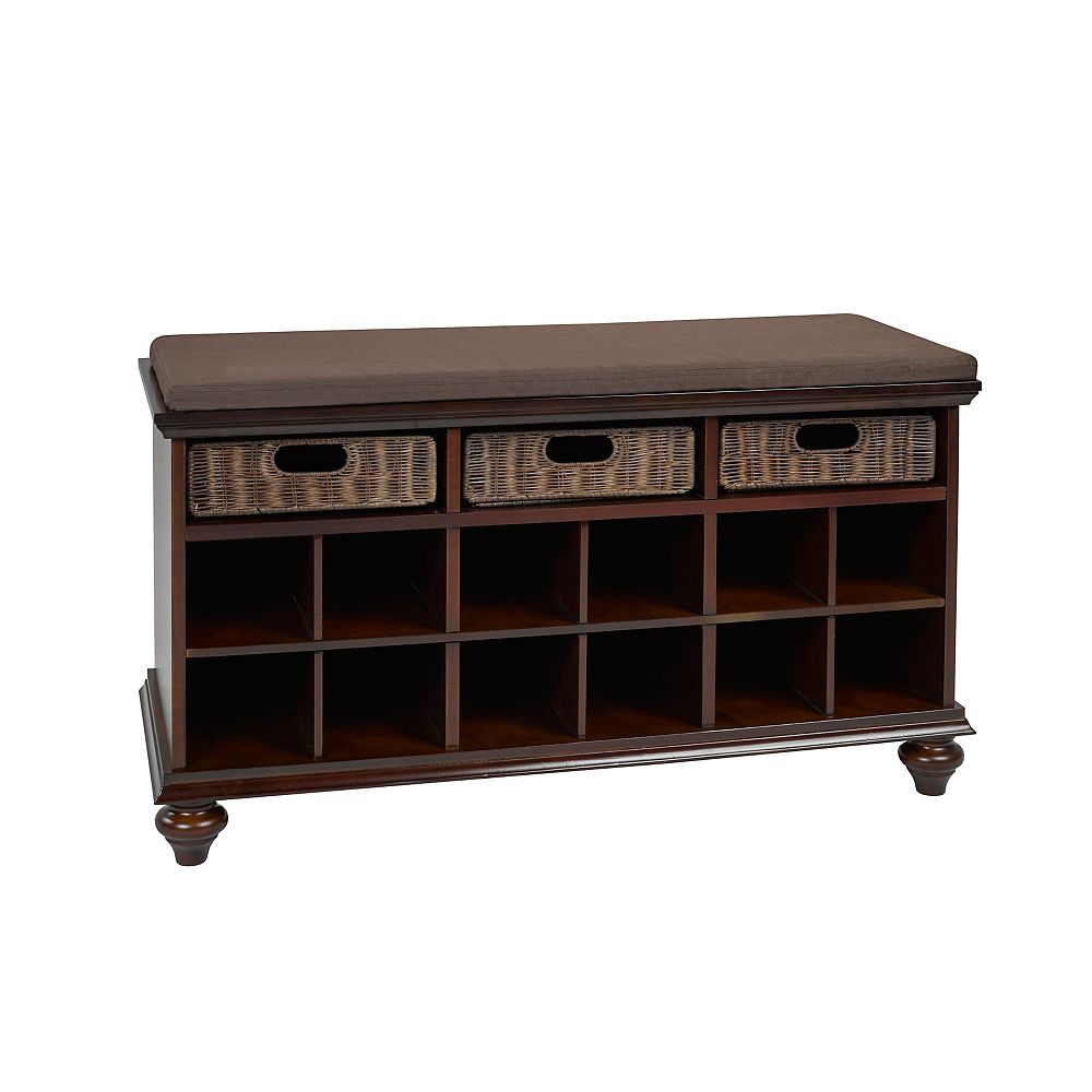 Brassex Inc. Shoe Cabinet with Storage, Espresso | The ...