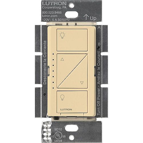 Lutron Caseta Wireless Smart Lighting Dimmer Switch for Wall & Ceiling Lights, Ivory