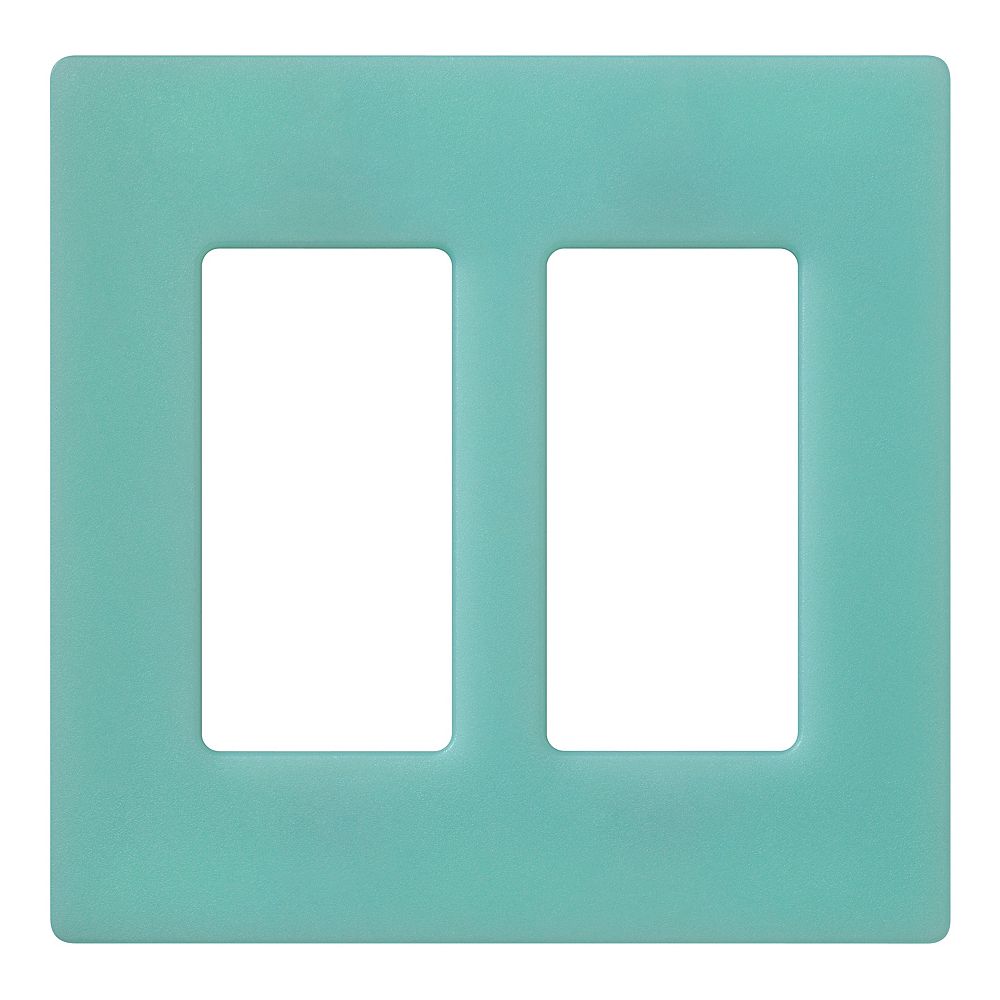 Lutron Claro 2 Gang wall plate, Sea Glass The Home Depot Canada