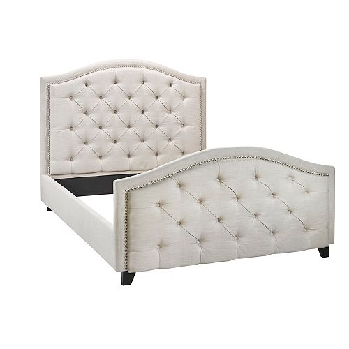 Bras Inc Victoria King Bed Beige The Home Depot Canada Bras Inc Victoria King Bed Beige, Victoria Upholstered King Bed