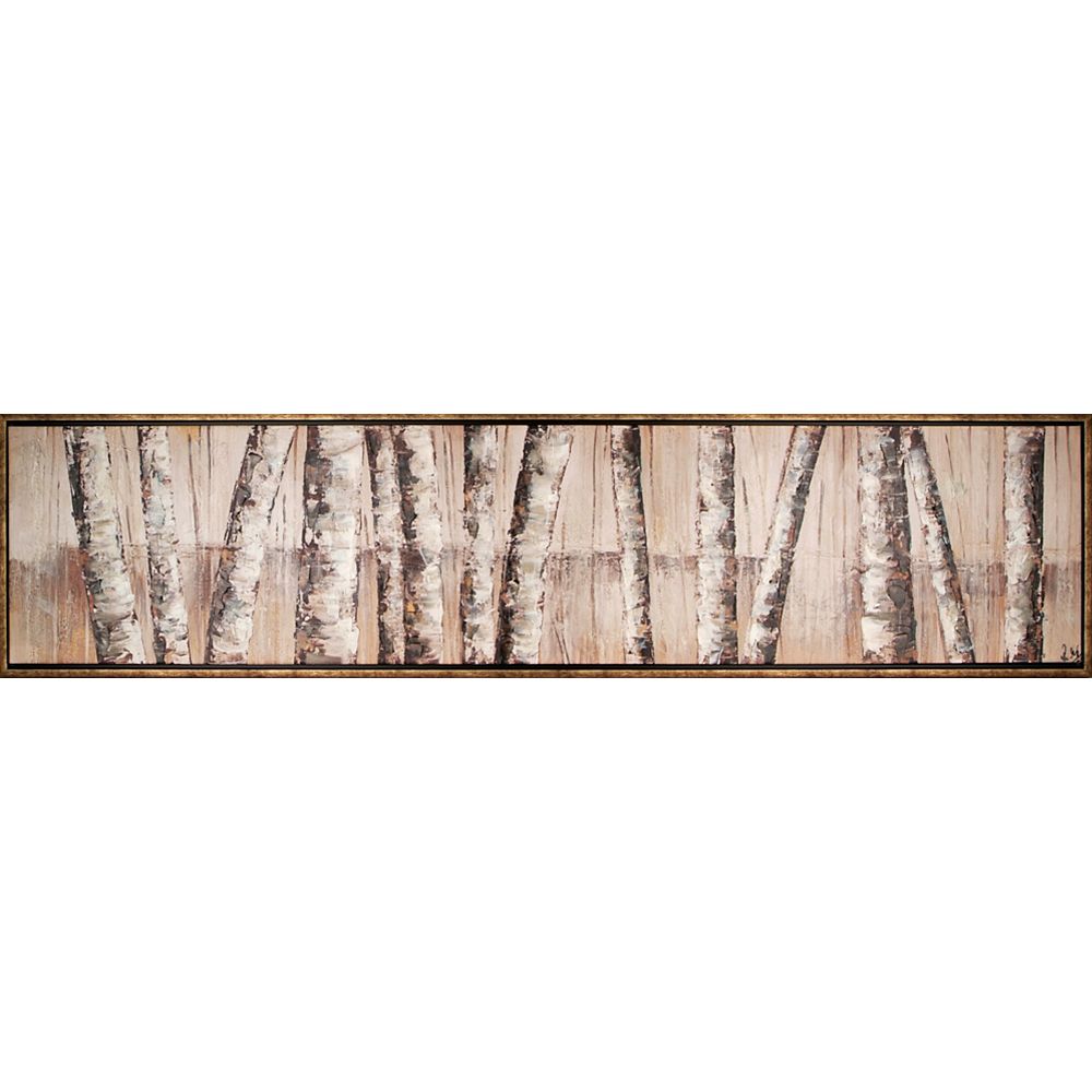 Art Maison Canada Birch Trees Panel by Luna Framed Original Painting on