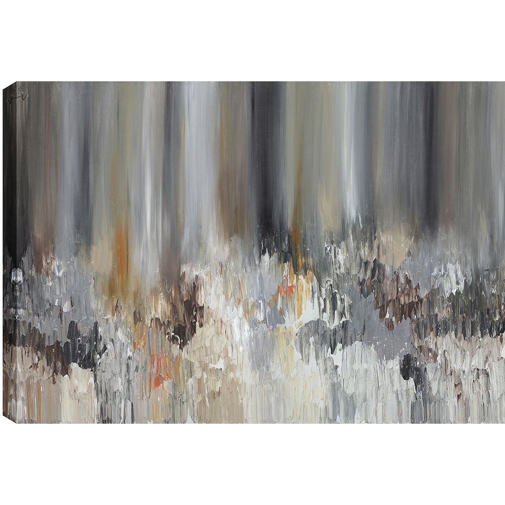 Art Maison Canada Brown Pond Abstract Gallary Wrapped Canvas Wall Art 24x48 The Home Depot Canada