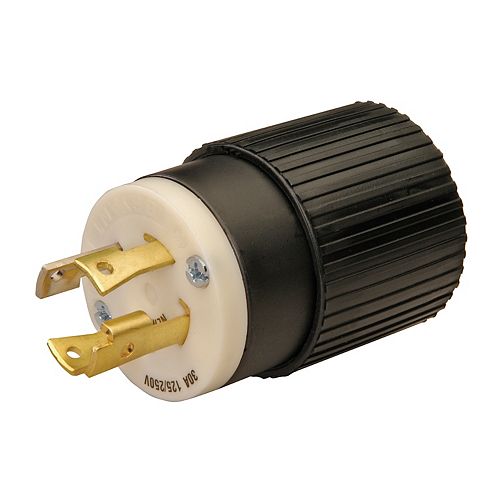 L14-30 Twist Lock 30-Amp 125/250-Volt Generator Cord Plug