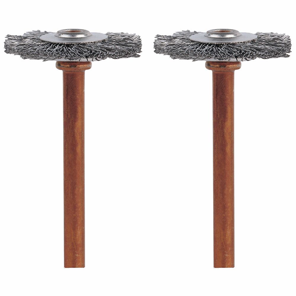 Dremel 3/4 inch Stainless Steel Brushes (2Pack) The Home Depot Canada