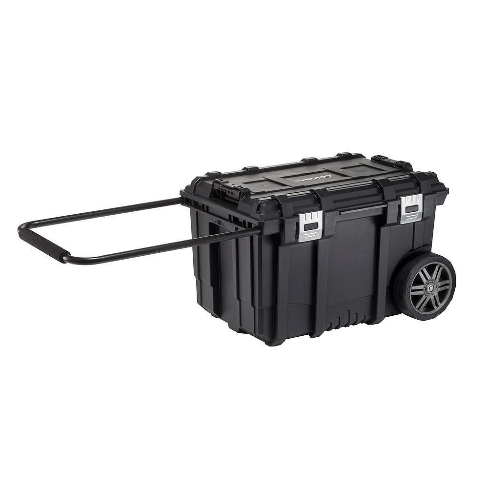 Husky 26inch Connect Rolling Tool Storage Box Black The Home Depot