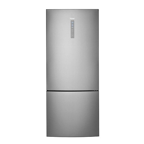 28-inch W 15.0 cu. ft. Standard Depth Bottom Freezer Refrigerator in Stainless Steel