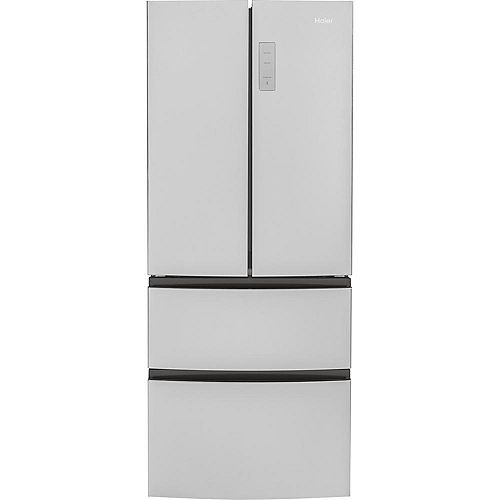 28-inch W 15.0 cu. ft. Standard Depth French Door Refrigerator in Stainless Steel