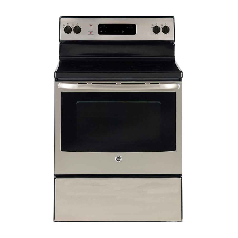 GE 30inch 5.0 cu. ft. Single Oven Electric Range Oven in Stainless