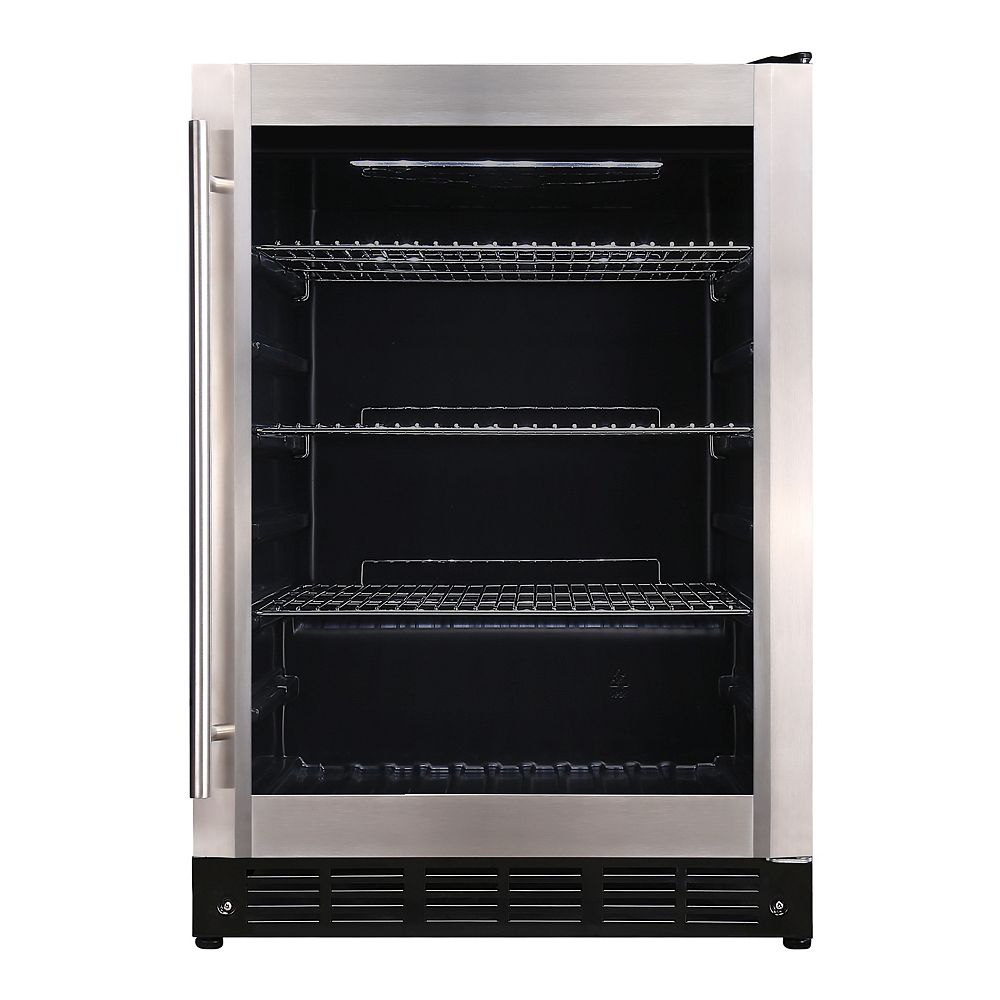 Magic Chef 5.1 Cu Ft , 154 Can Beverage Cooler, with Stainless Steel Door | The Home Depot Canada