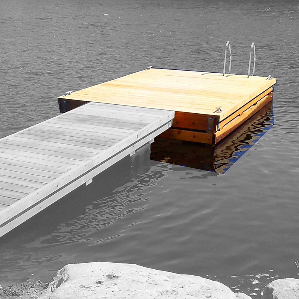 Multinautic High Freeboard Heavy Duty Floating Wood Dock | The Home ...