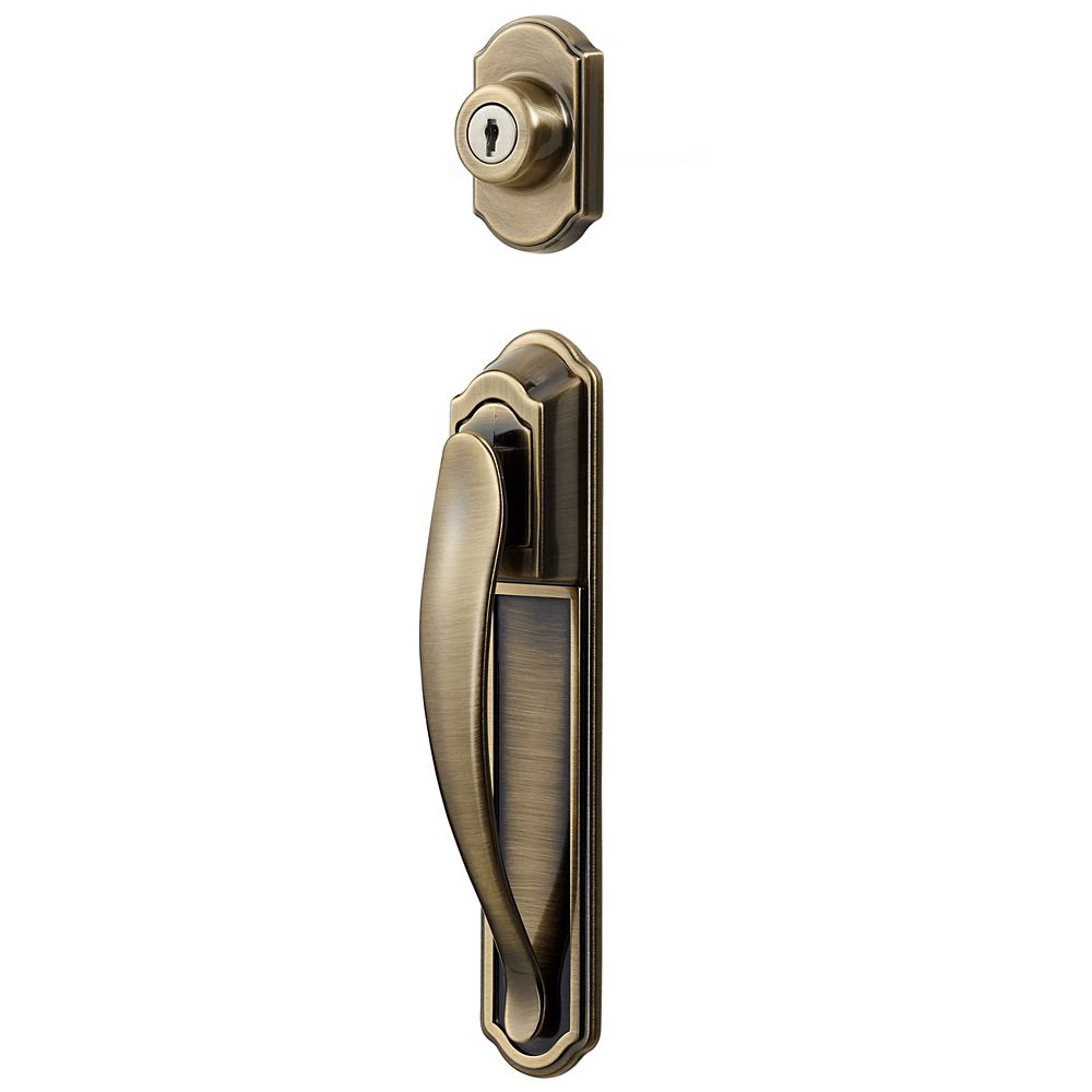 Ideal Security Deluxe Storm and Screen Pull Handle and Keyed Deadbolt