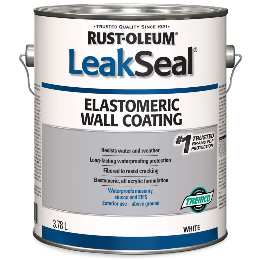 LeakSeal 3 78L Elastomeric Wall Coating White The Home Depot Canada P 1001063229