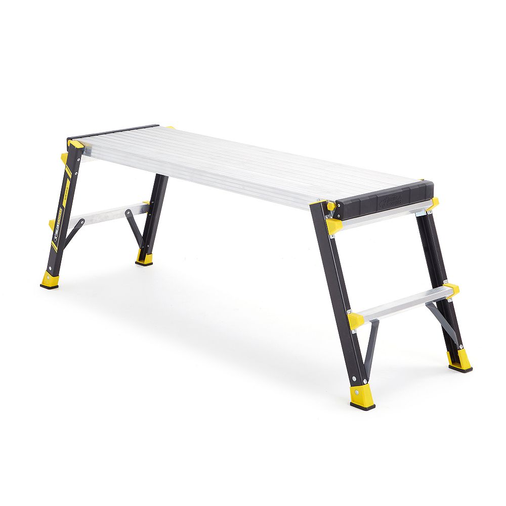 Gorilla Ladders Plateforme de travail à pliage ultra mince en fibre de