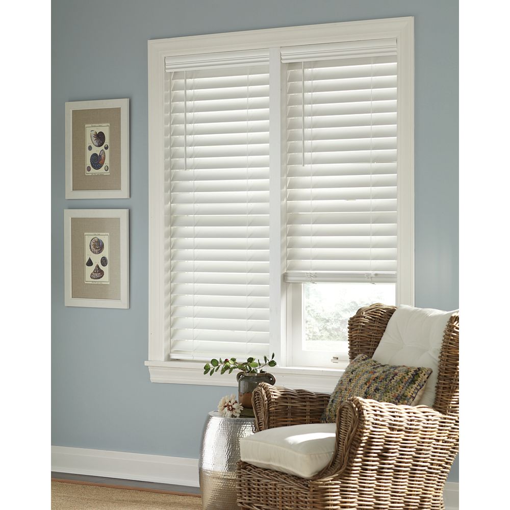 wallpapers Home Decorators Collection Cordless Blinds Manual 24 inch w x 72 inch l 2 5 inch cordless faux wood blinds in white