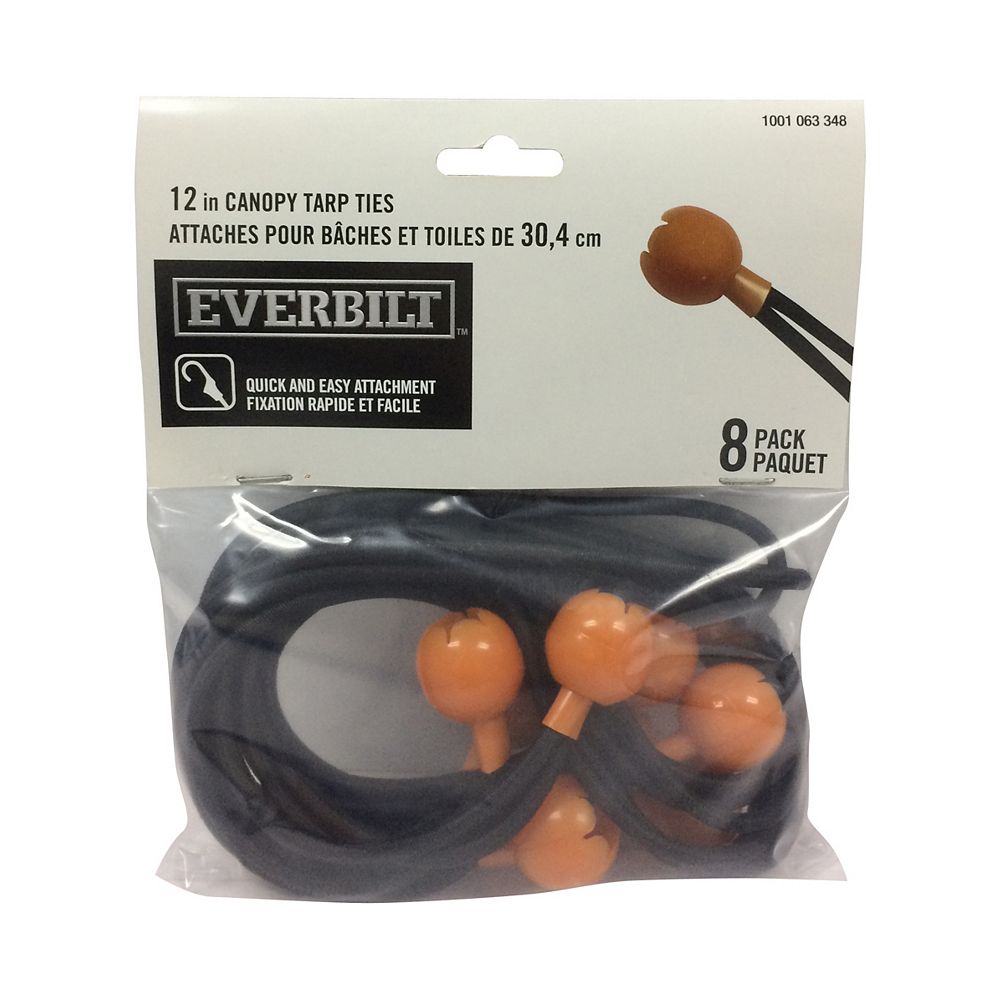 Everbilt 12 inch Canopy Tarp Ties (8Pack) The Home Depot Canada