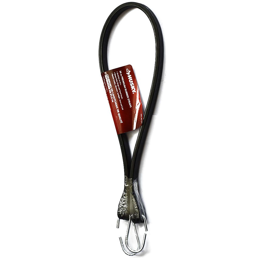Husky 3/4inch x 36inch EPDM Rubber Strap with Steel Hook The Home