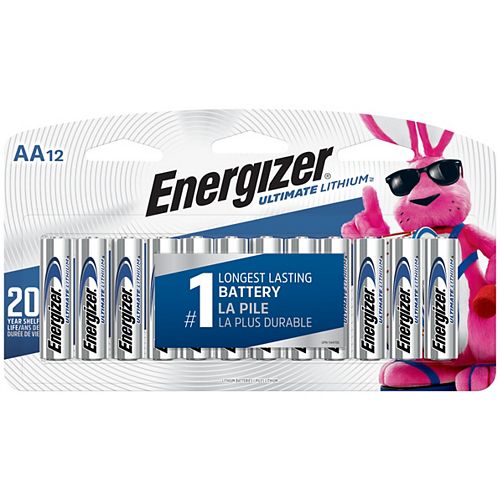 Ultimate Lithium AA Batteries, 12 Pack