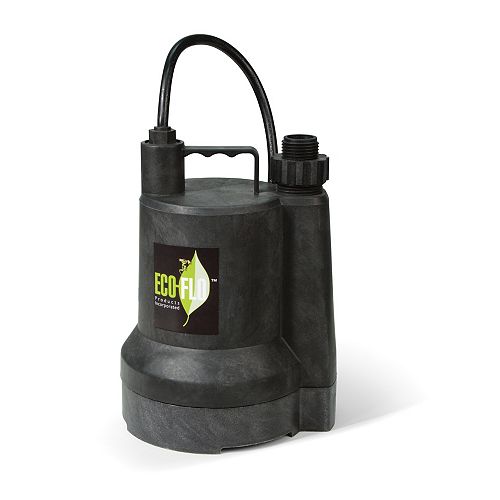 Submersible Utility Pump, 1/6HP