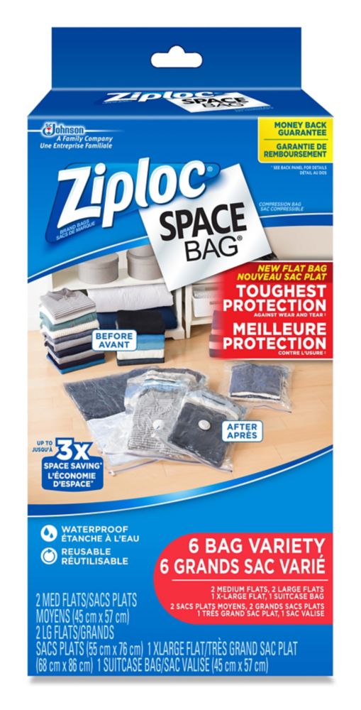 double zipper bags variety pack