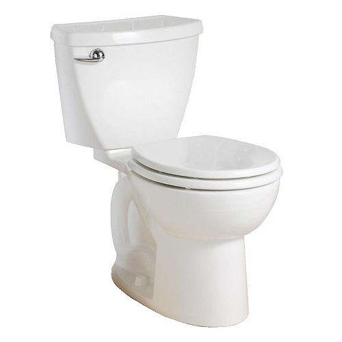 Cadet 4.8L 1.28 GPF Single Flush Round Front Complete Toilet in White