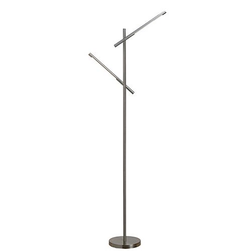 Dual arm LED floor lamp