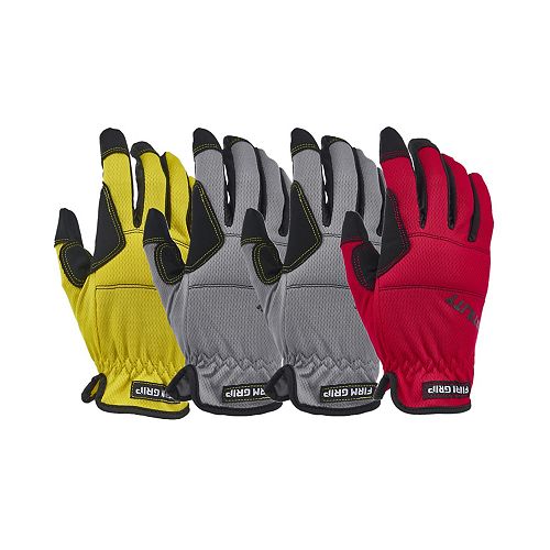 High Performance Synthetic Leather Large Utility Gloves (4-Pack)