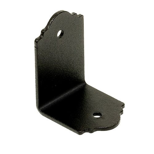 Outdoor Accents ZMAX Galvanized, Black Powder-Coated 90° Angle for 2x