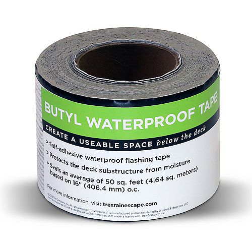 Rain Escape Deck Drainage System 4 inch x 50 ft. Butyl Tape Roll