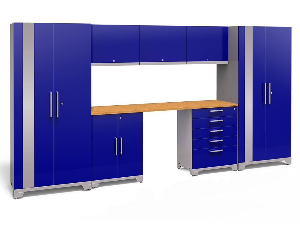 NewAge 80inch H x 156inch W x 24inch D Steel Garage Set in