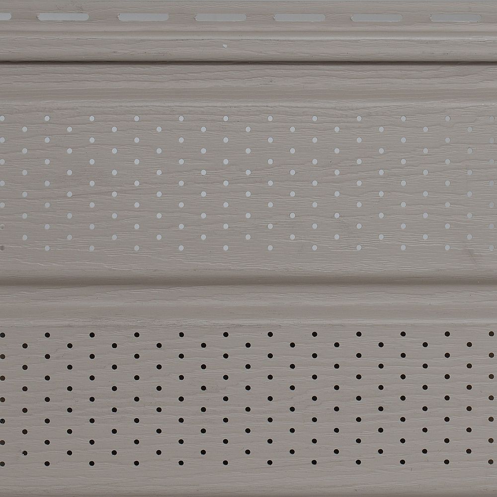 Abtco D5 Vented Woodgrain Soffit Clay (20/Box) The Home Depot Canada