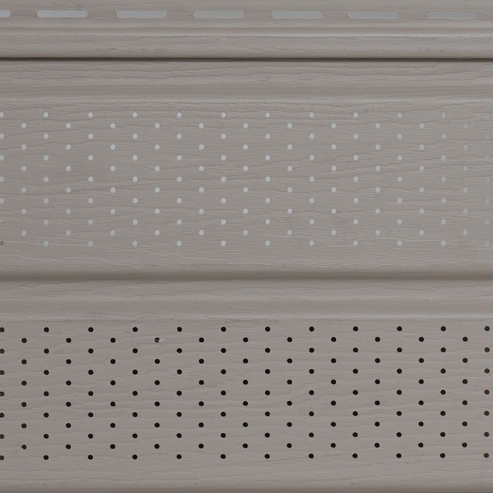 Abtco D5 Vented Woodgrain Soffit Sandstone (Piece) The Home Depot Canada