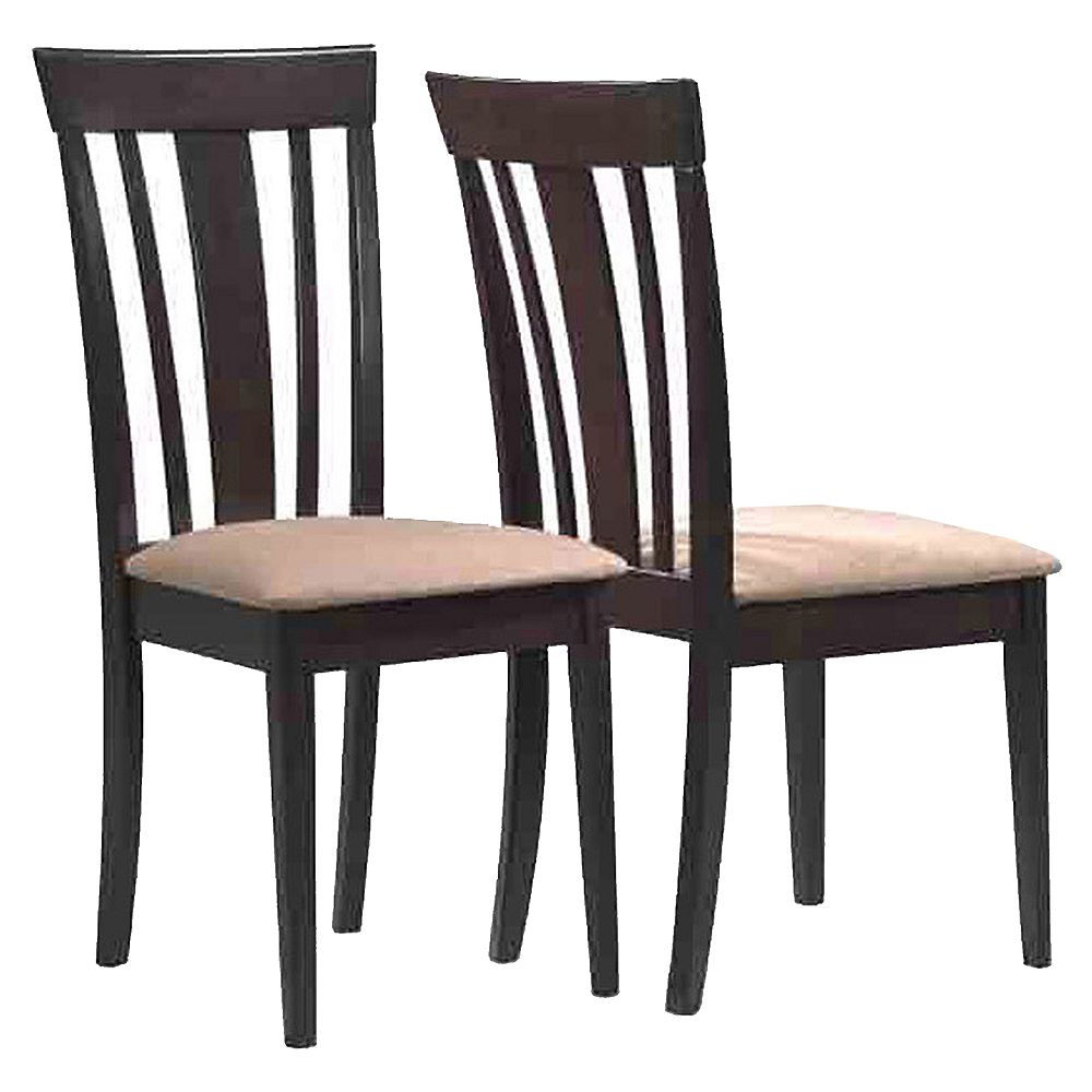 Monarch Specialties DINING CHAIR SET OF 2 / 38"H / ESPRESSO WITH