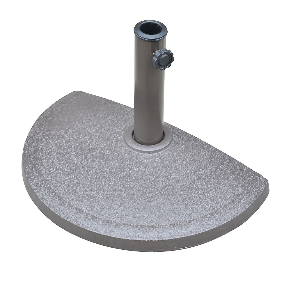 Island Umbrella 20 lb. Resin Half Round Umbrella Base The Home Depot
