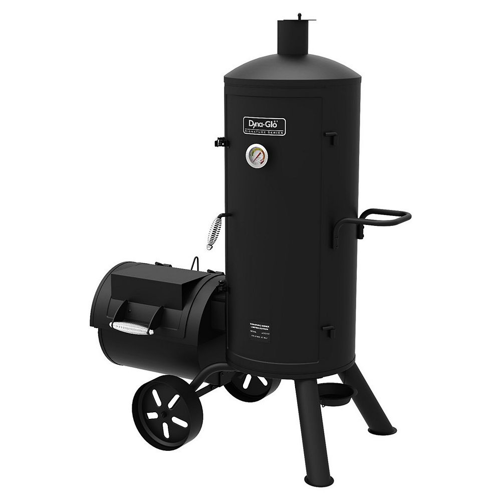 DynaGlo Signature Series Fumoir décalé et barbecue au charbon vertical