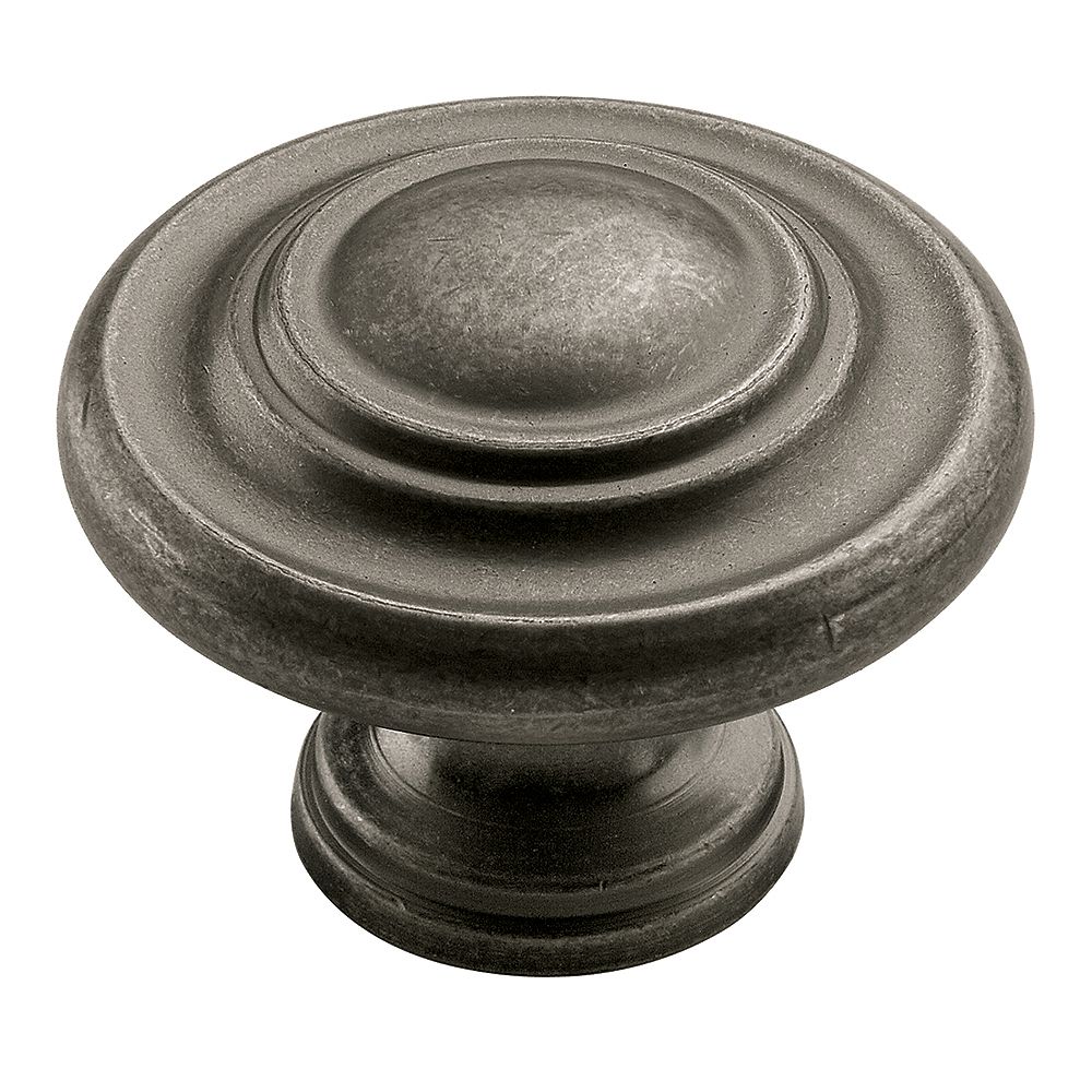 Amerock Inspirations 1-3/4 Inch (44mm) DIA Knob - Weathered Nickel ...