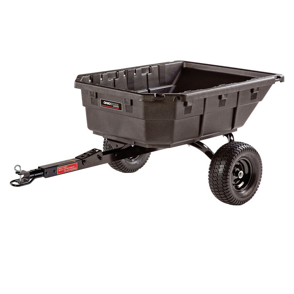 Ohio Steel 15 Cu Ft Poly Hybrid Tractor Atv Dump Cart 1250 Lb Capacity The Home Depot Canada