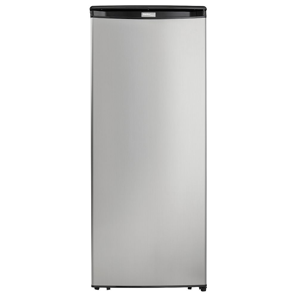 Danby 85 Cu Ft Upright Freezer In Spotless Steel The Home