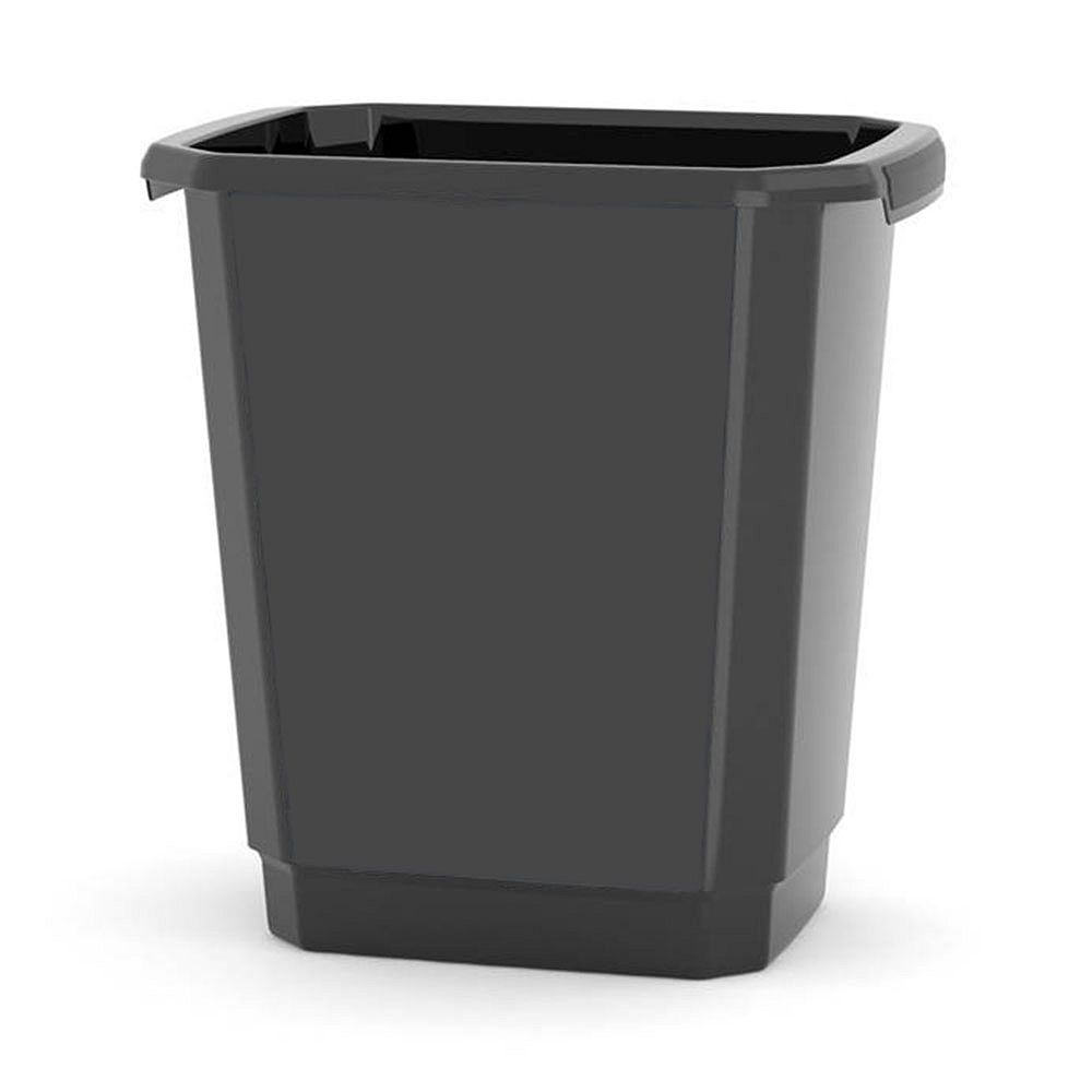 HDX 13.7 L Black Indoor Studio Waste Bin The Home Depot Canada