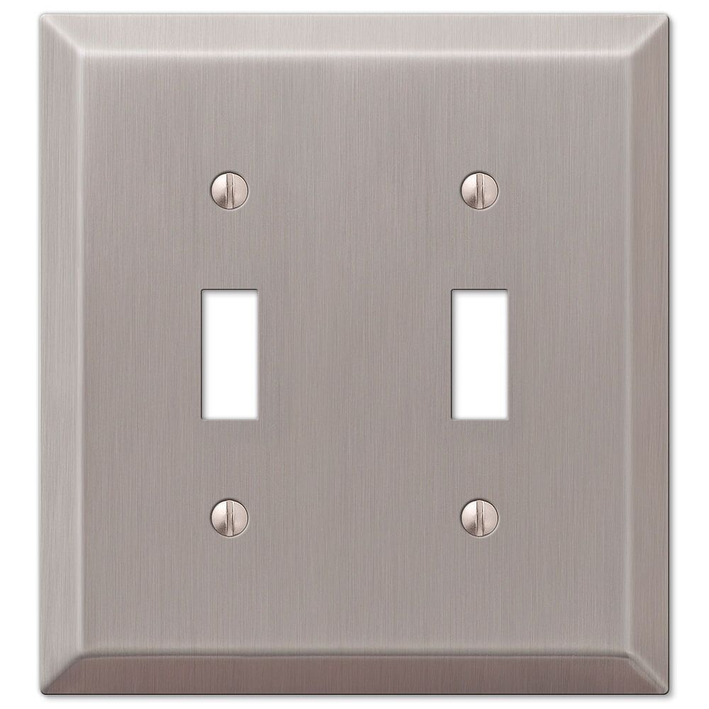 StyleWell Metallic 2 Toggle Wall Plate Steel Brushed Nickel The Home