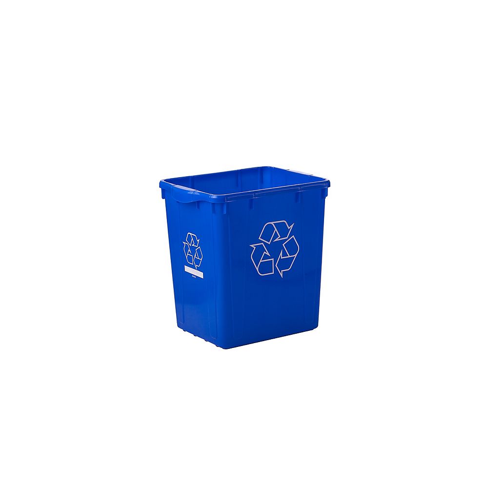 Nova Products L 22 Gallon Curbside Recycle Bin The Home Depot Canada