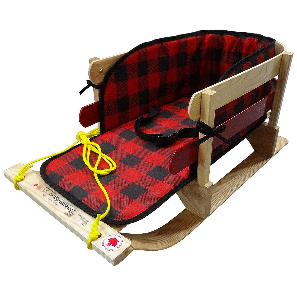 Streamridge Traditional 2 Hoop Sleigh with belted plaid pad | The Home ...