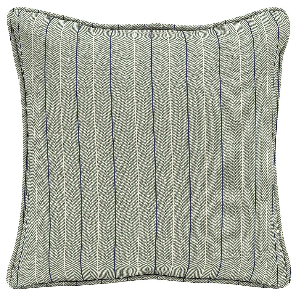 Hampton Bay CushionGuard Surplus Elle Stripe Square Outdoor Throw