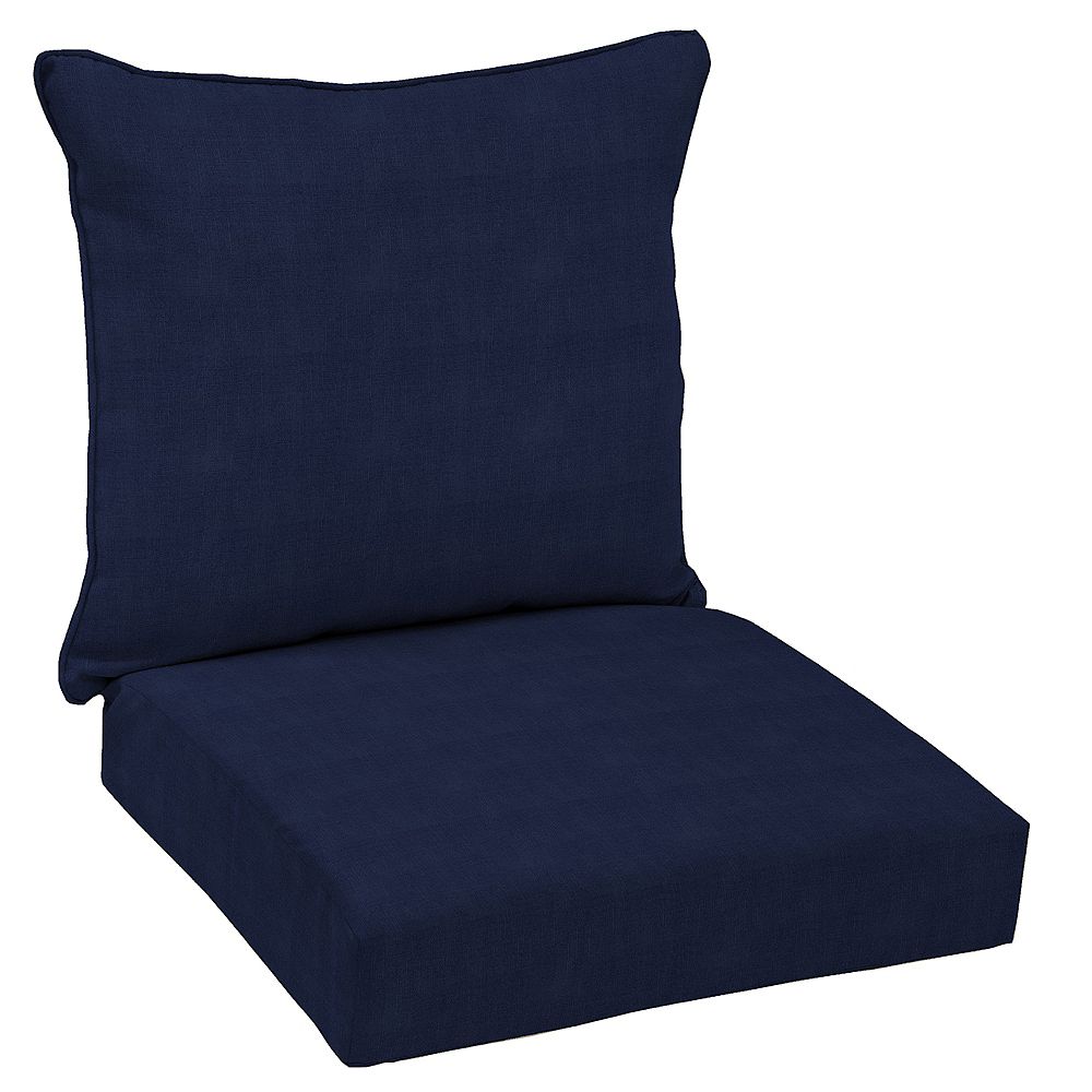 cushionguard midnight 2piece deep seating lounge chair cushion