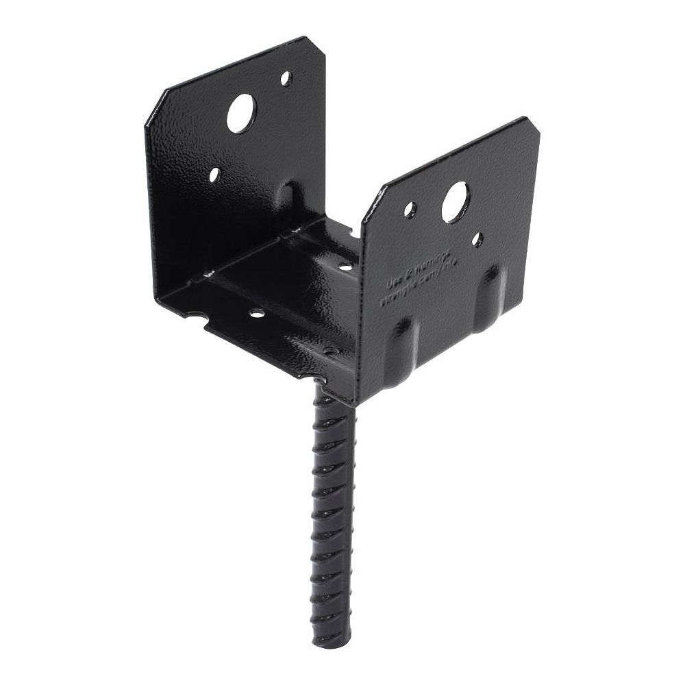 Simpson StrongTie RCPS Black PowderCoated HDG Rebar Carport Saddle