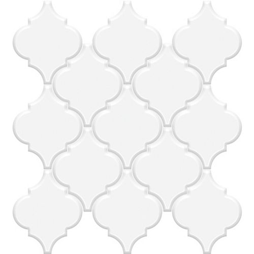 Metro Loft White Porcelain Arabesque