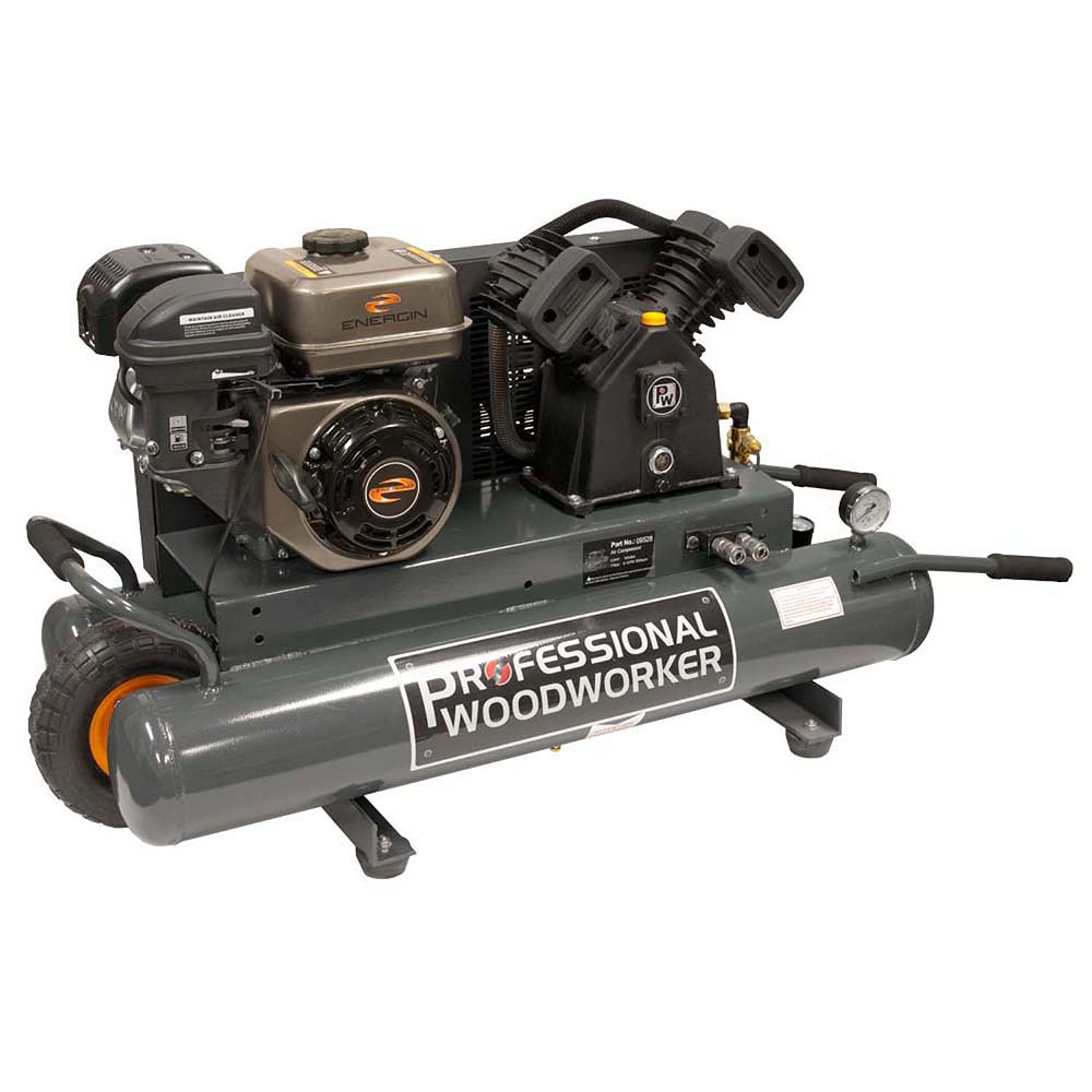Professional Woodworker 6.5 HP 9 Gallon Gas wheelbarrow Air Compressor
