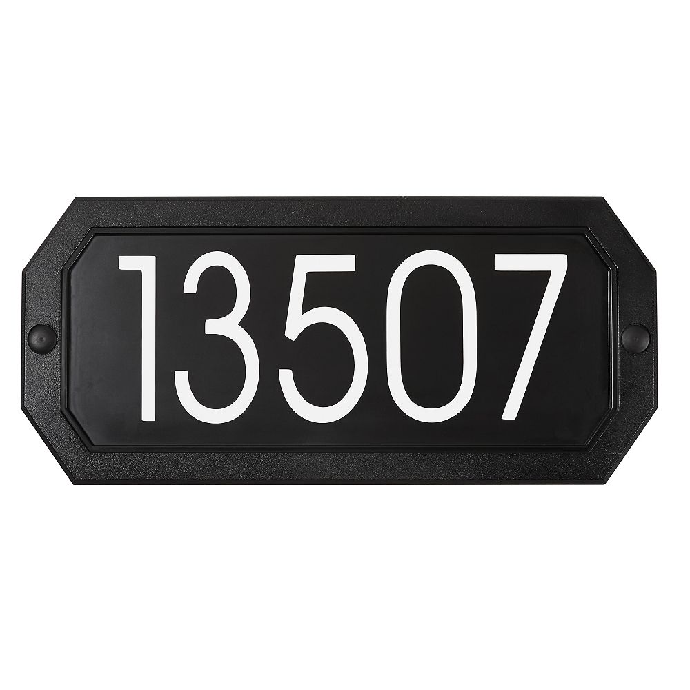 PRODF Economical Address Plaque Kit, Black The Home Depot Canada